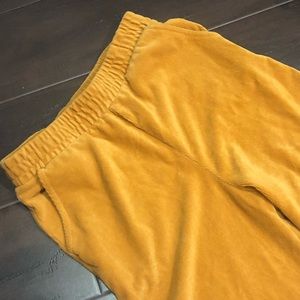 Forever 21 Mustard Yellow Corduroy Joggers Size S